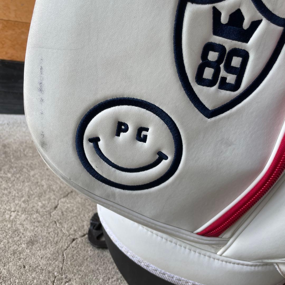 PEARLY GATES ゴルフキャディバッグ 89 赤　白　パーリーゲイツ