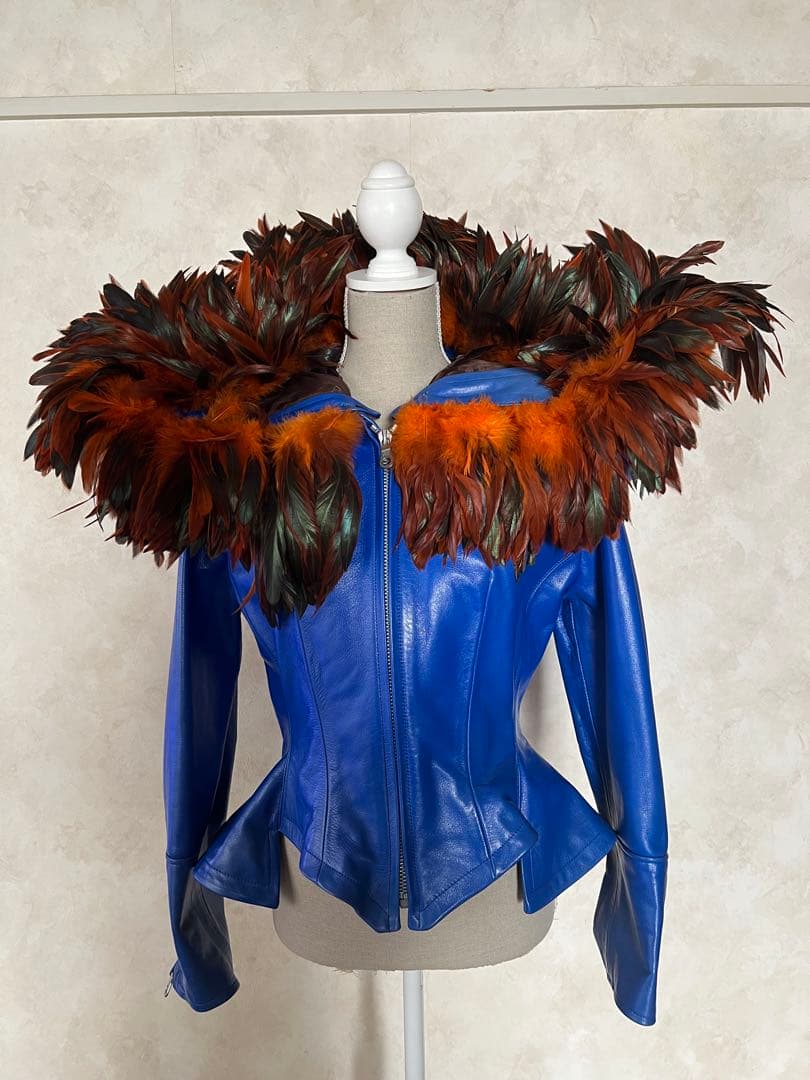 ヴィンテージ YohjiYamamoto希少新品未使用　レザーブルゾン羽付　M