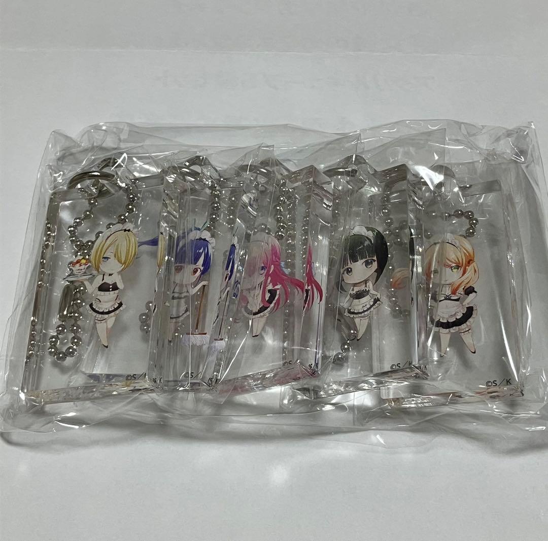 新品未開封　女神のカフェテラス　特製　アクリルキューブ　5種セット