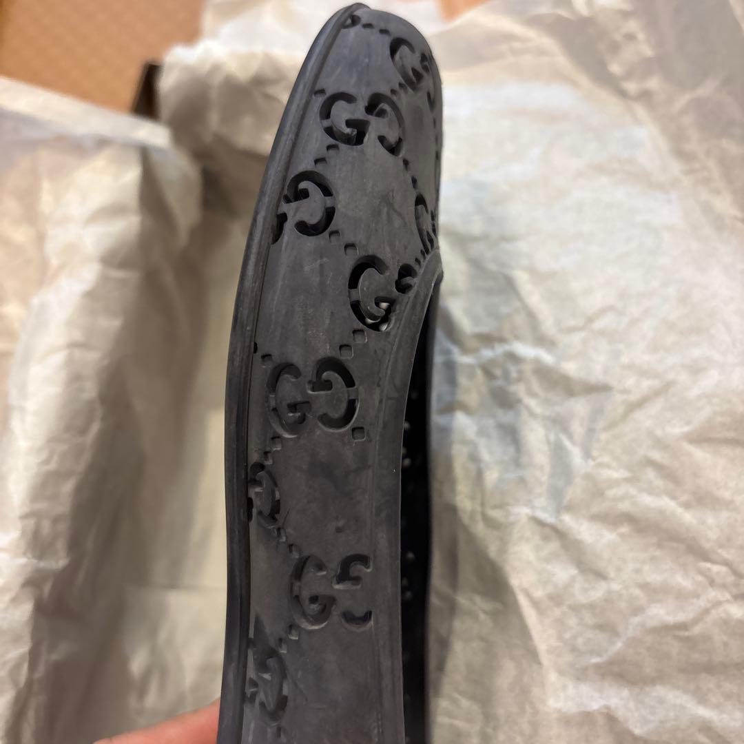 GUCCI グレー レインシューズ 37 23.5cm