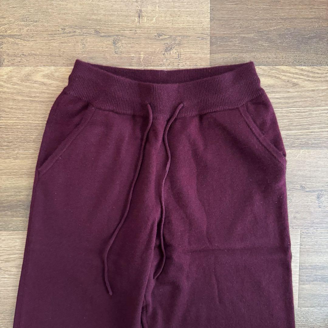 cash & barba モンゴリアンカシミヤセットアップ ボルドー