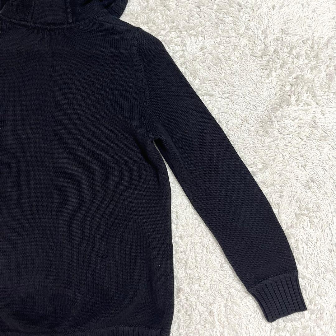 超希少✨バーバリー BURBERRY カーディガン メタルボタン 黒 38 ロゴ