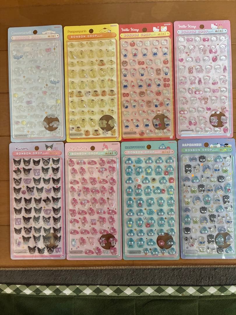 サンリオボンボンドロップシールミニ 8枚セット新品未開封