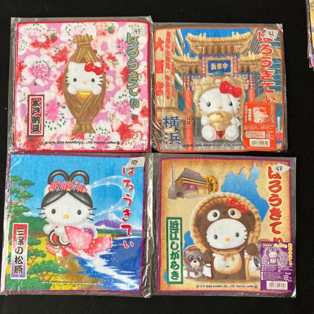 HELLO KITTY プチタオル ご当地タオル ハンカチ 60枚 条件バラ可能