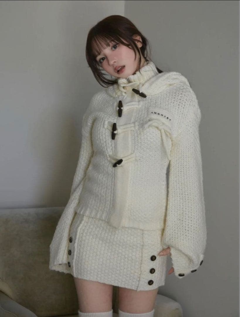 ワンピース andmary Cable knit jacket set up
