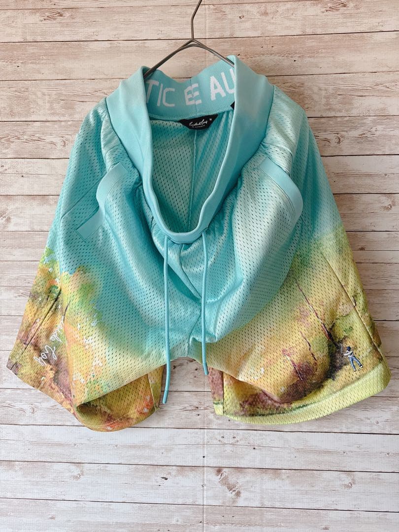 イーストサイドゴルフ メッシュショートパンツ ブルー グリーン系 未使用品