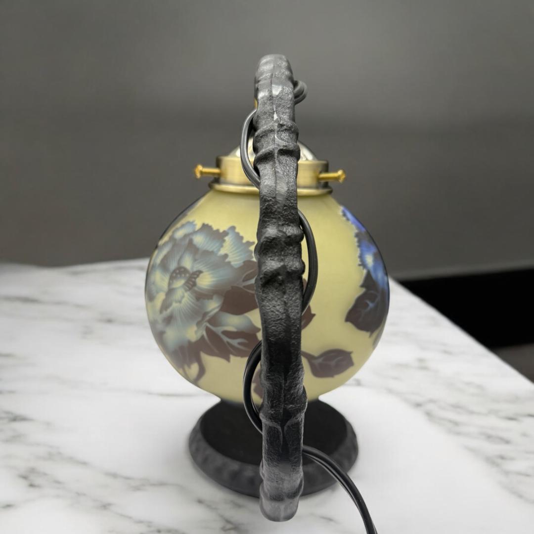 エミールガレ風 高さ23㎝ レプリカ 吊りランプ アンティーク調 レトロ