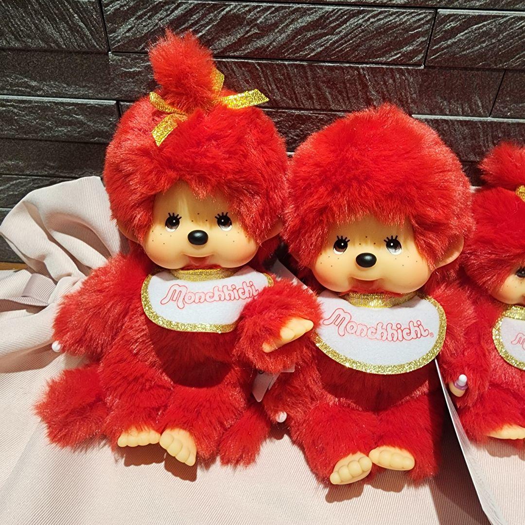 キデイランド80周年モンチッチコラボぬいぐるみキーチェーン男の子女の子４点セット