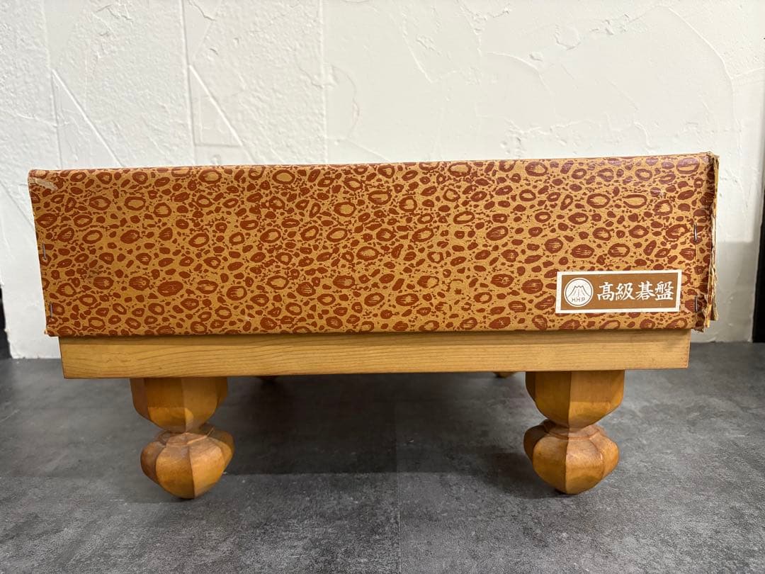 木製脚付き囲碁盤と碁石セット