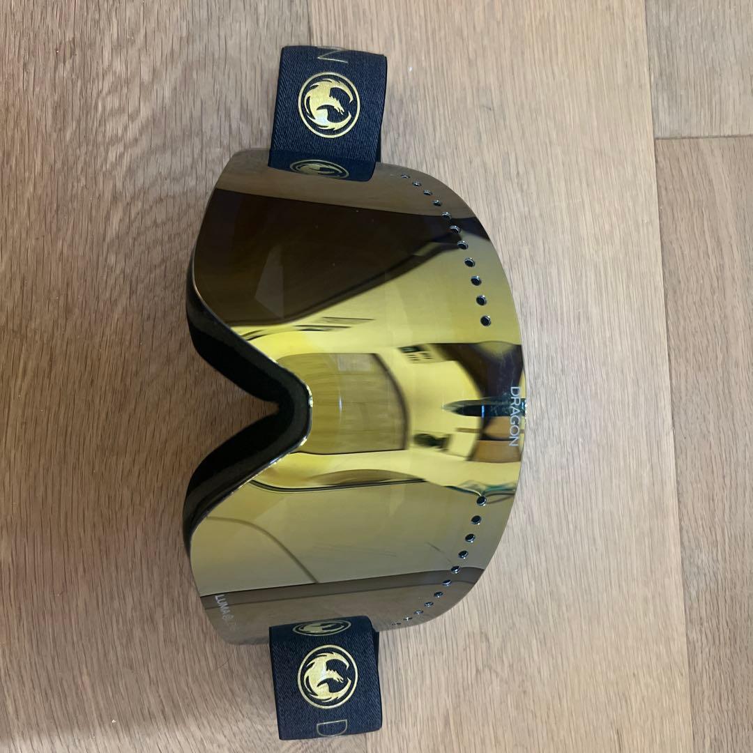 限定値下げ　DRAGON スノーゴーグル ミラーゴールド