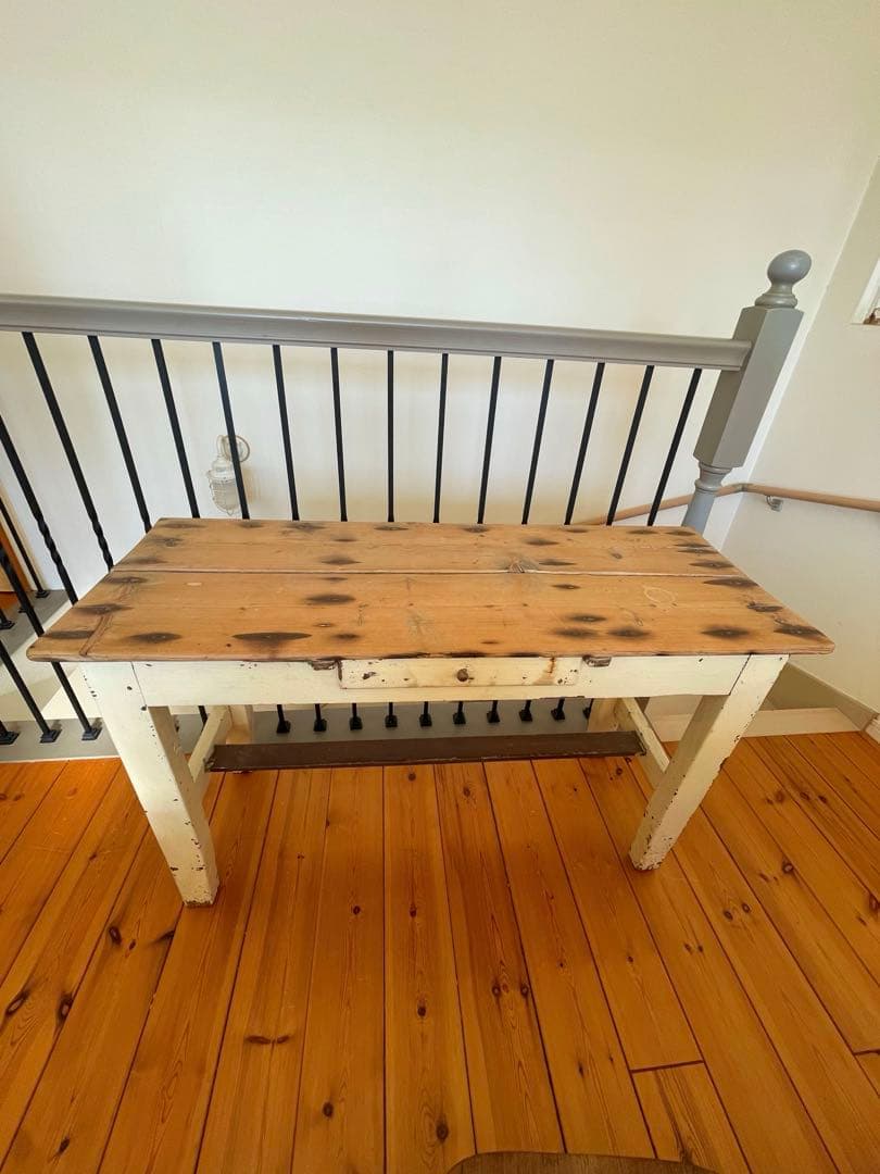 アンティークデスク　アンティークテーブル　店舗什器　シャビーシック