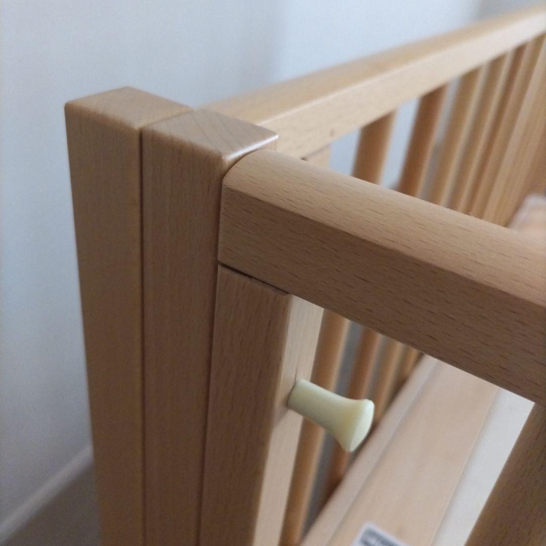 Yosi　サワベビー 澤田工業 S型 スクレ ベビーベッド 添い寝ベッド