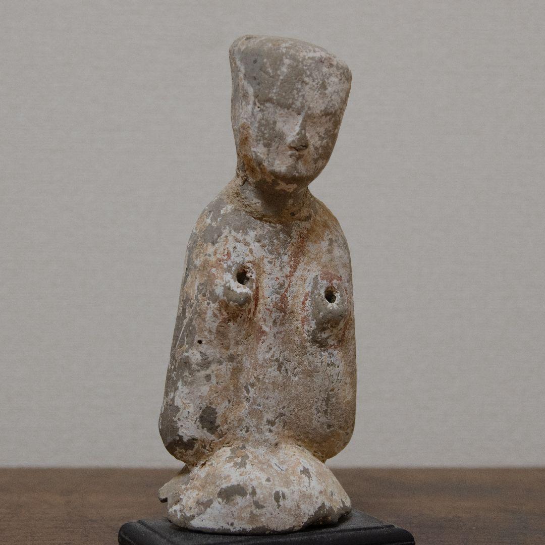 漢　陶俑　加彩　古美術　中国