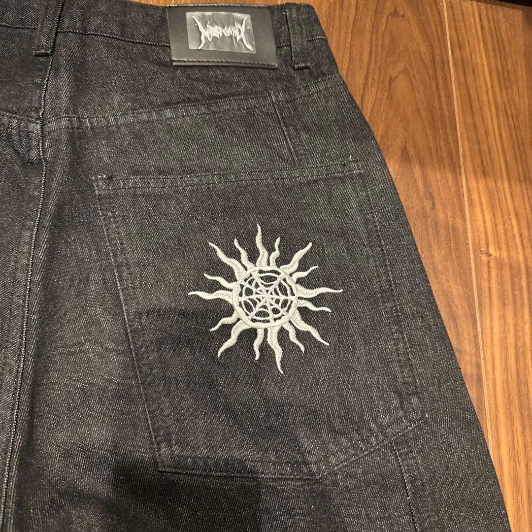 noremid ノーリミッド　ブラックデニムパンツ