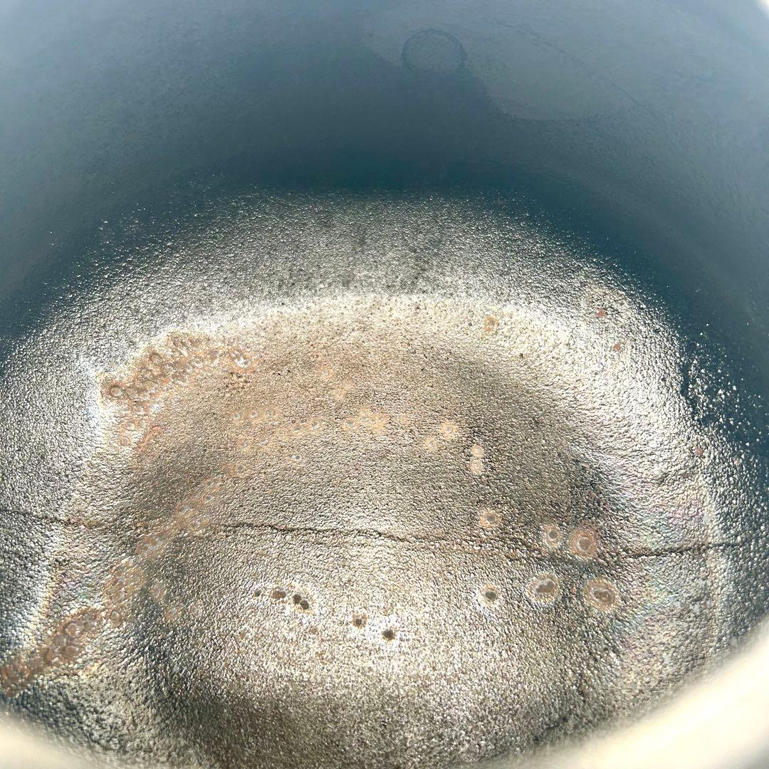 【茶道具】鉄鋳物 茶釜 五徳 風炉 釜環 織部敷板