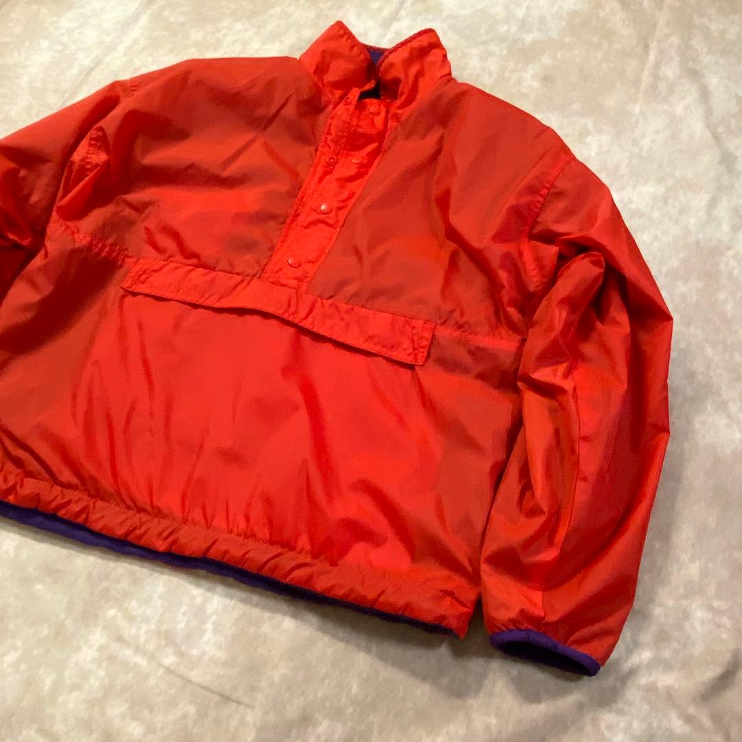 90s OLD GAP グリセード ナイロンジャケット リバーシブル 赤/紫