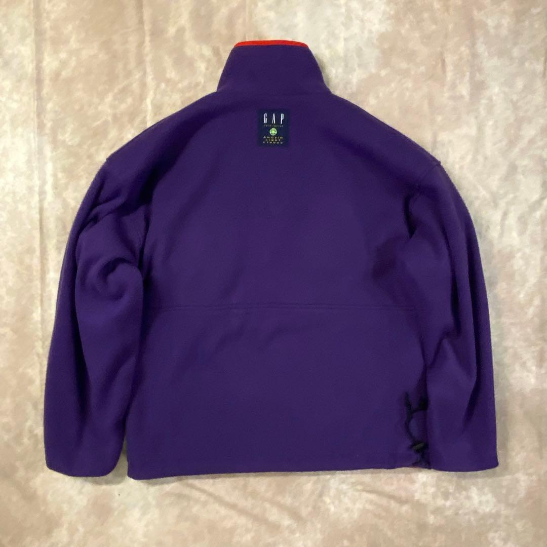 90s OLD GAP グリセード ナイロンジャケット リバーシブル 赤/紫