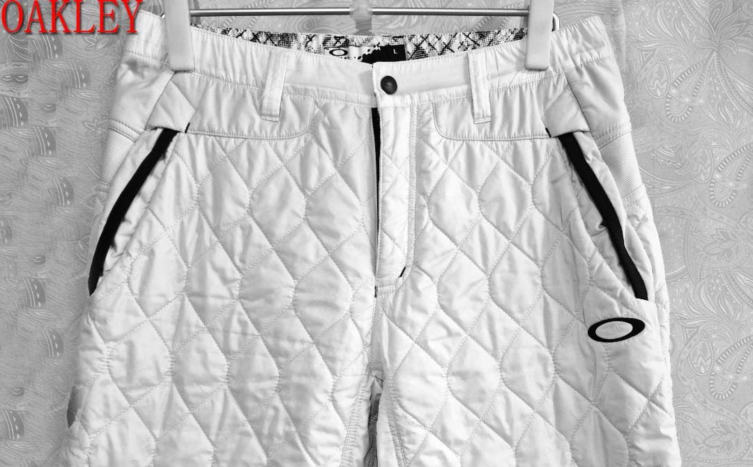 OAKLEY キルティングパンツ L ホワイト