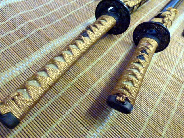 模造刀　日本刀　居合刀　太刀　大小　2本