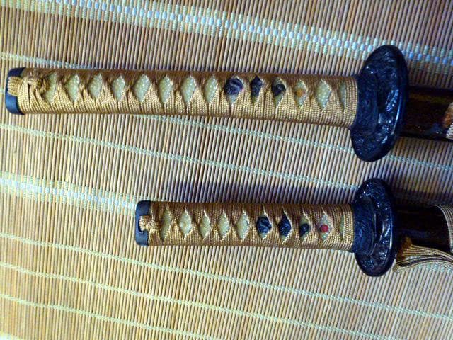 模造刀　日本刀　居合刀　太刀　大小　2本