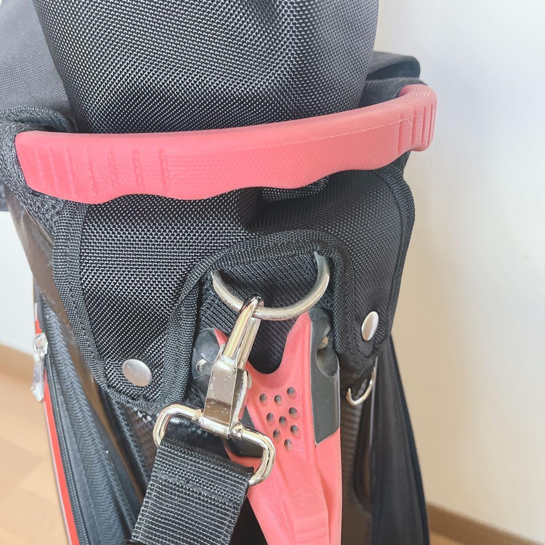 K286 adidas アディダス キャディバッグ 赤黒