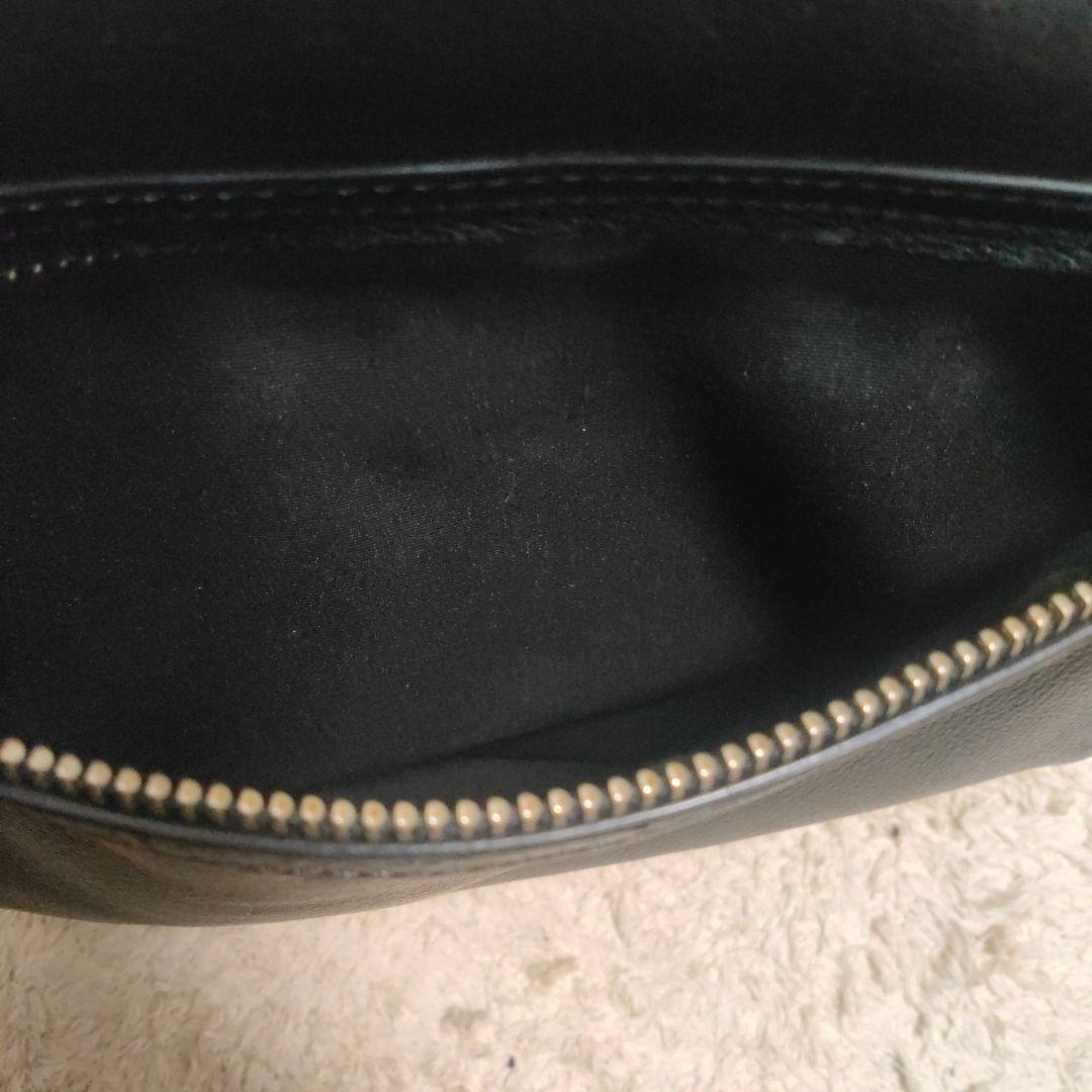 COACH コーチ レザーショルダーバッグ 黒 F71745 メンズ 斜め掛け