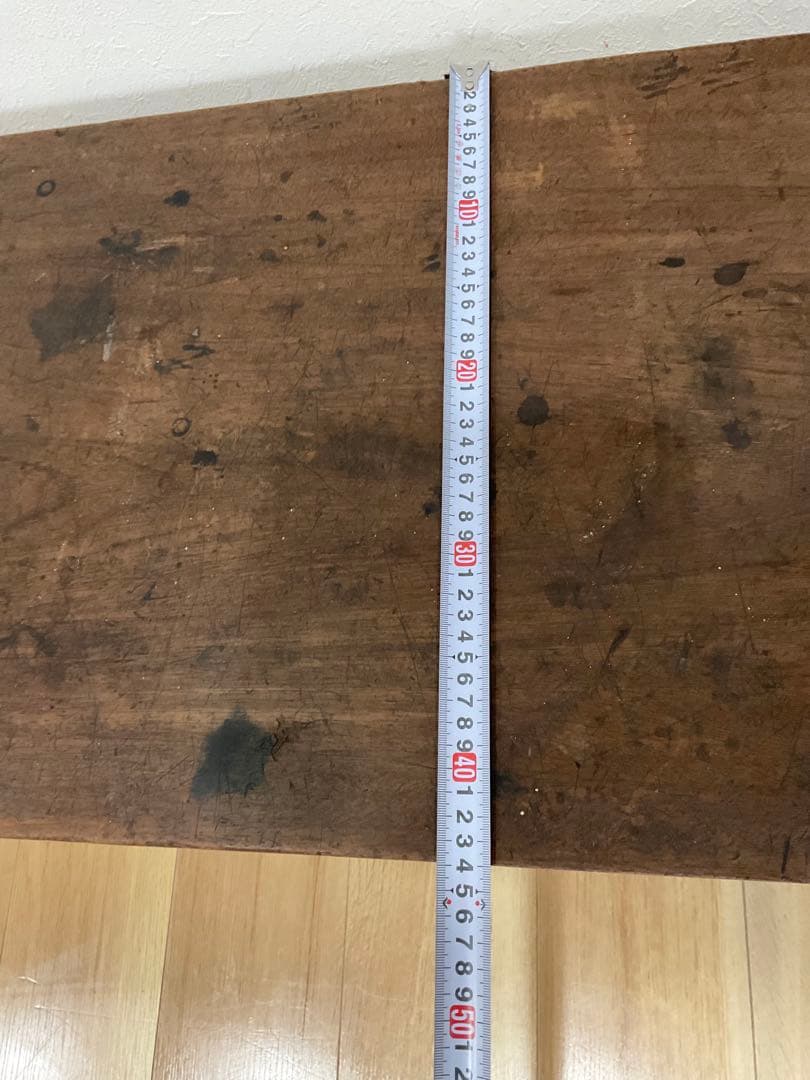 ろくろ脚 ちゃぶ台 文机 ローテーブル 引き出し付き アンティーク家具 古道具