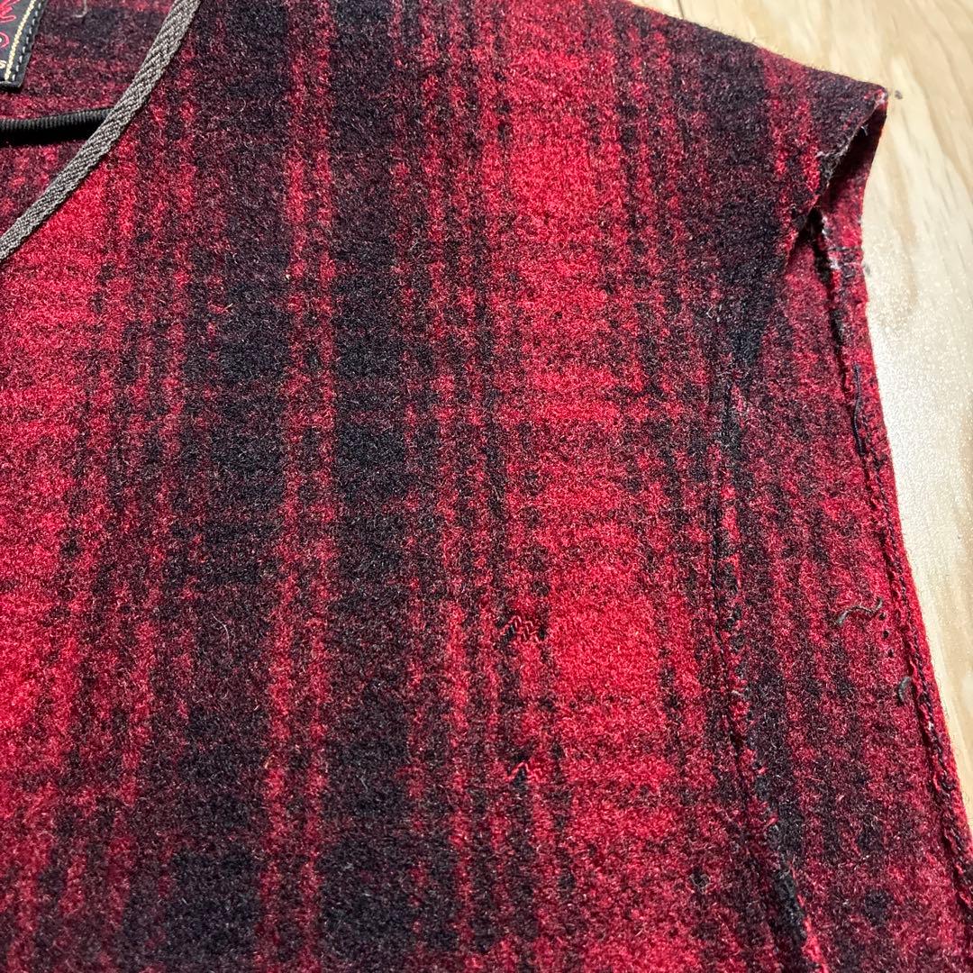 50s Woolrich ウールリッチ ４ポケット シンチバック ウール ベスト