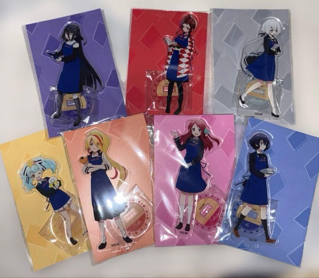 ゾンビランドサガ　BOOKOFFコラボ　アクリルスタンド　全7種類セット 新品