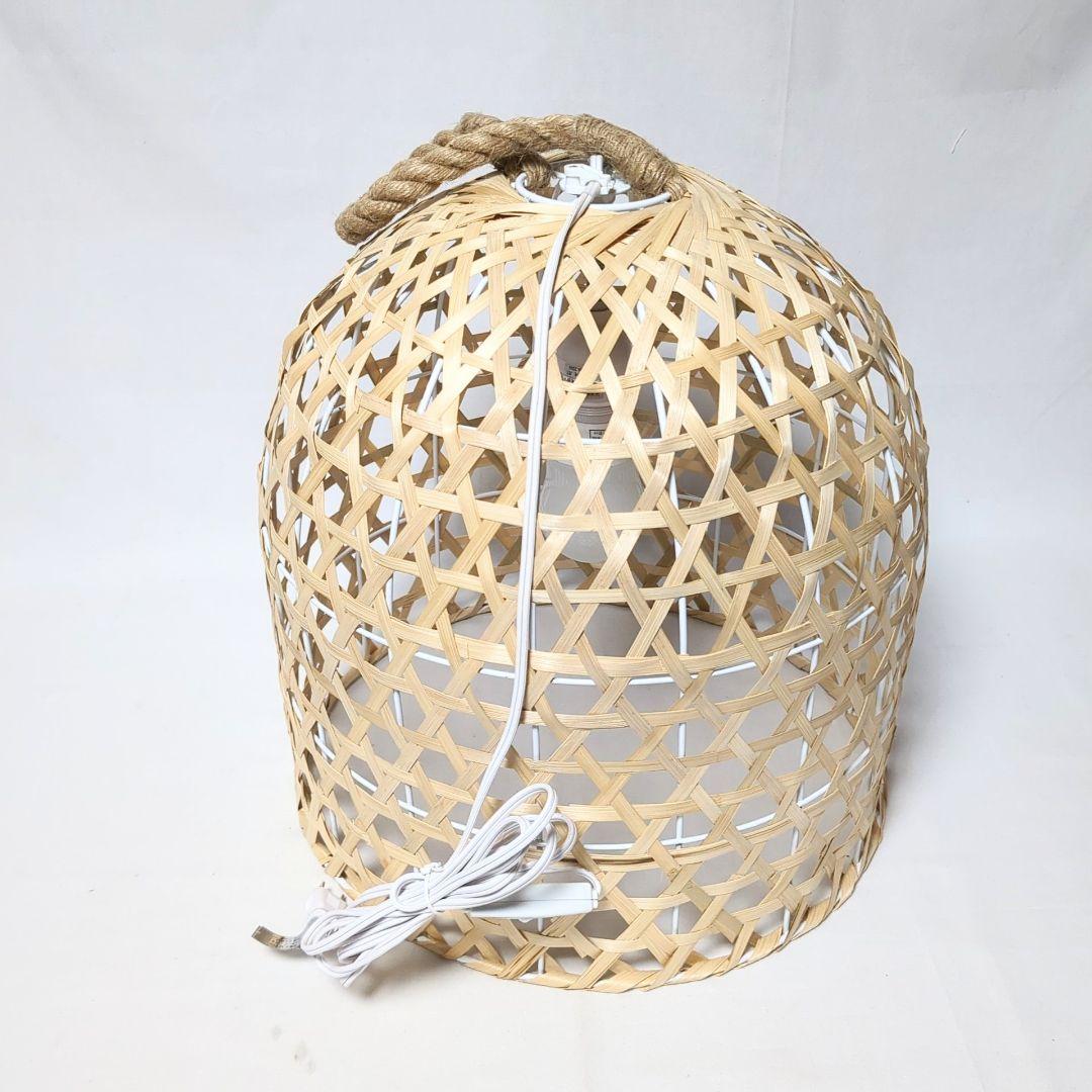 竹カゴ　ランプ　吊り下げ照明　竹あかりシリーズ