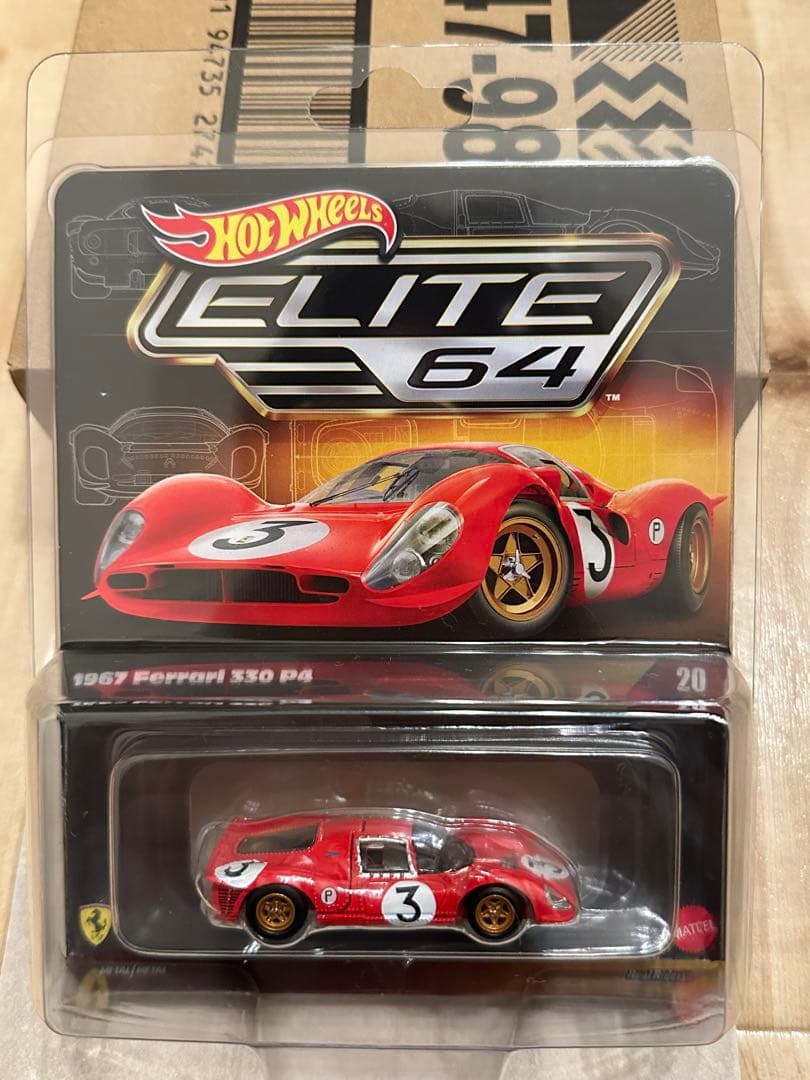 ミニカー Hot Wheels ELITE 64 1967 Ferrari 330 P4