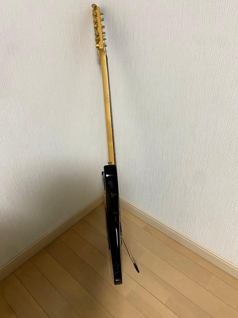 Fernandes フェルナンデス 黒xゴールドパーツ 美品 24フレット