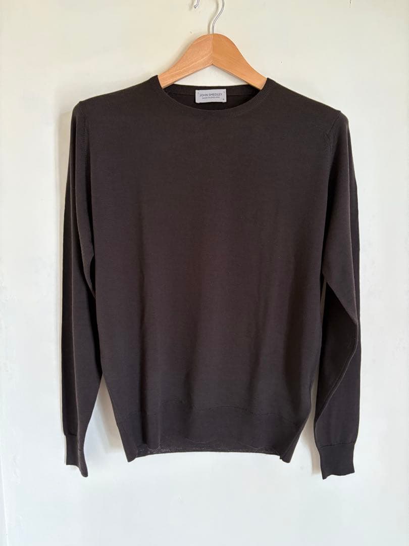 pesce　ジョンスメドレー　ウール100% ブラウン　表記サイズM