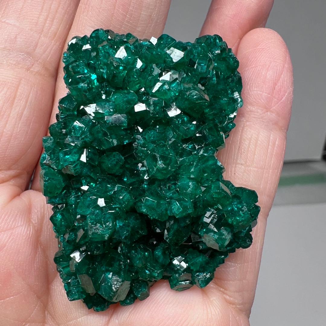 ダイオプテーズクラスター　翠銅鉱 43.5g