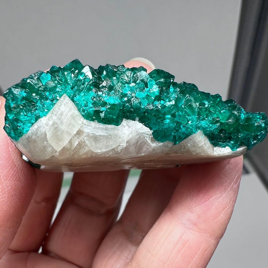 ダイオプテーズクラスター　翠銅鉱 43.5g