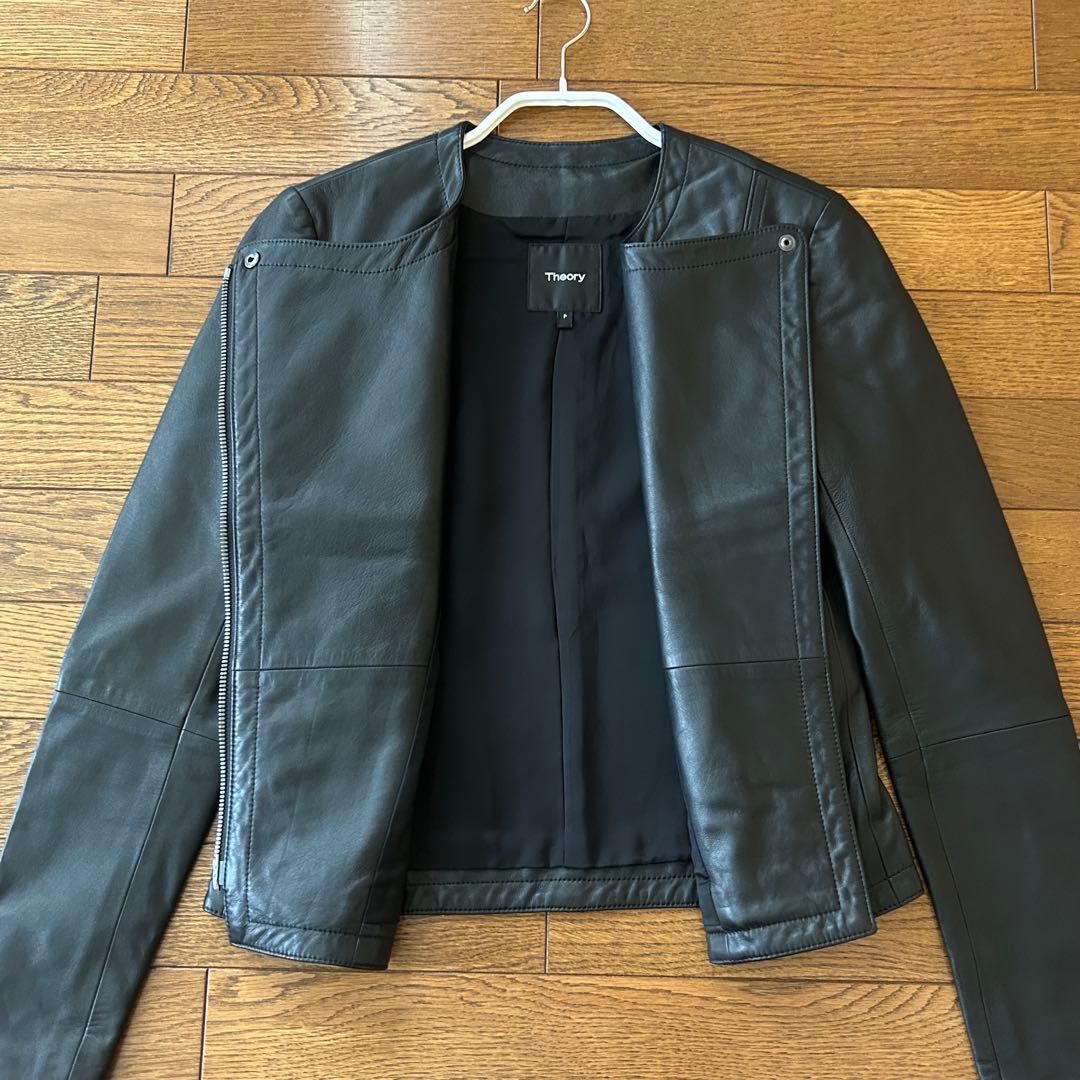ウサギ様 Theory セオリー 羊革 ライダースジャケット S
