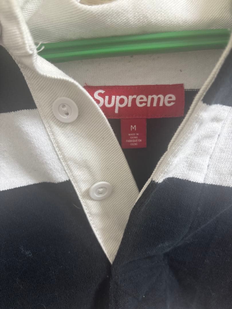 早く売りたいのでお値下げします。SUPREME ストライプ ラガーシャツ