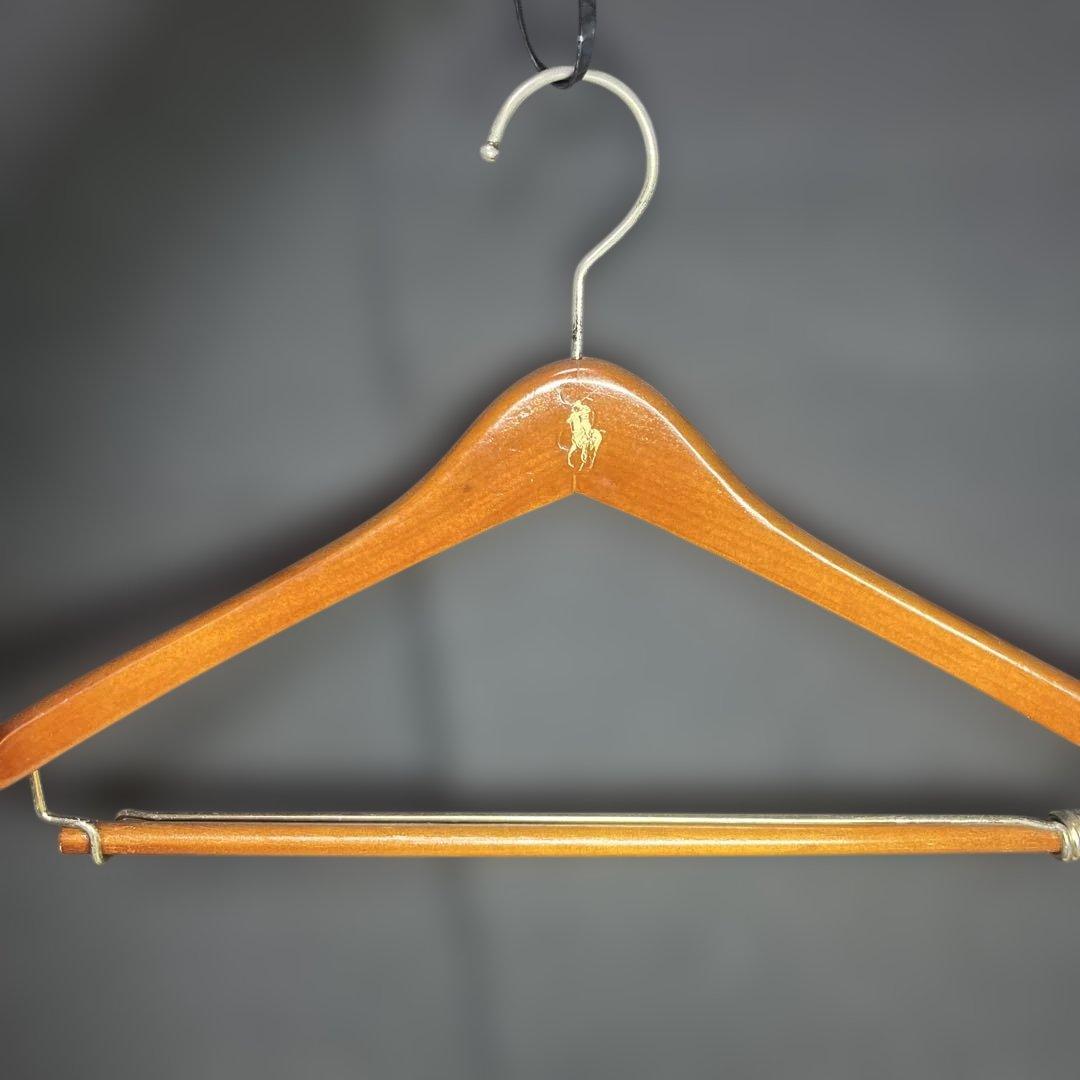 即配送！ビンテージ　ラルフローレン　ハンガー　6本　木製　polo ヴィンテージ