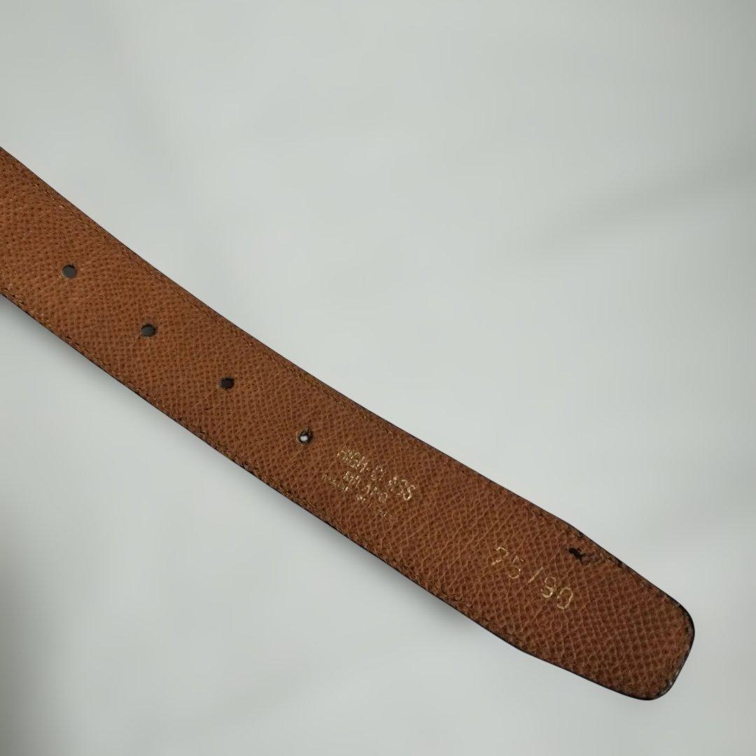 HIGH-CLASS レザー ベルトセット ホワイト ブラック 袋付