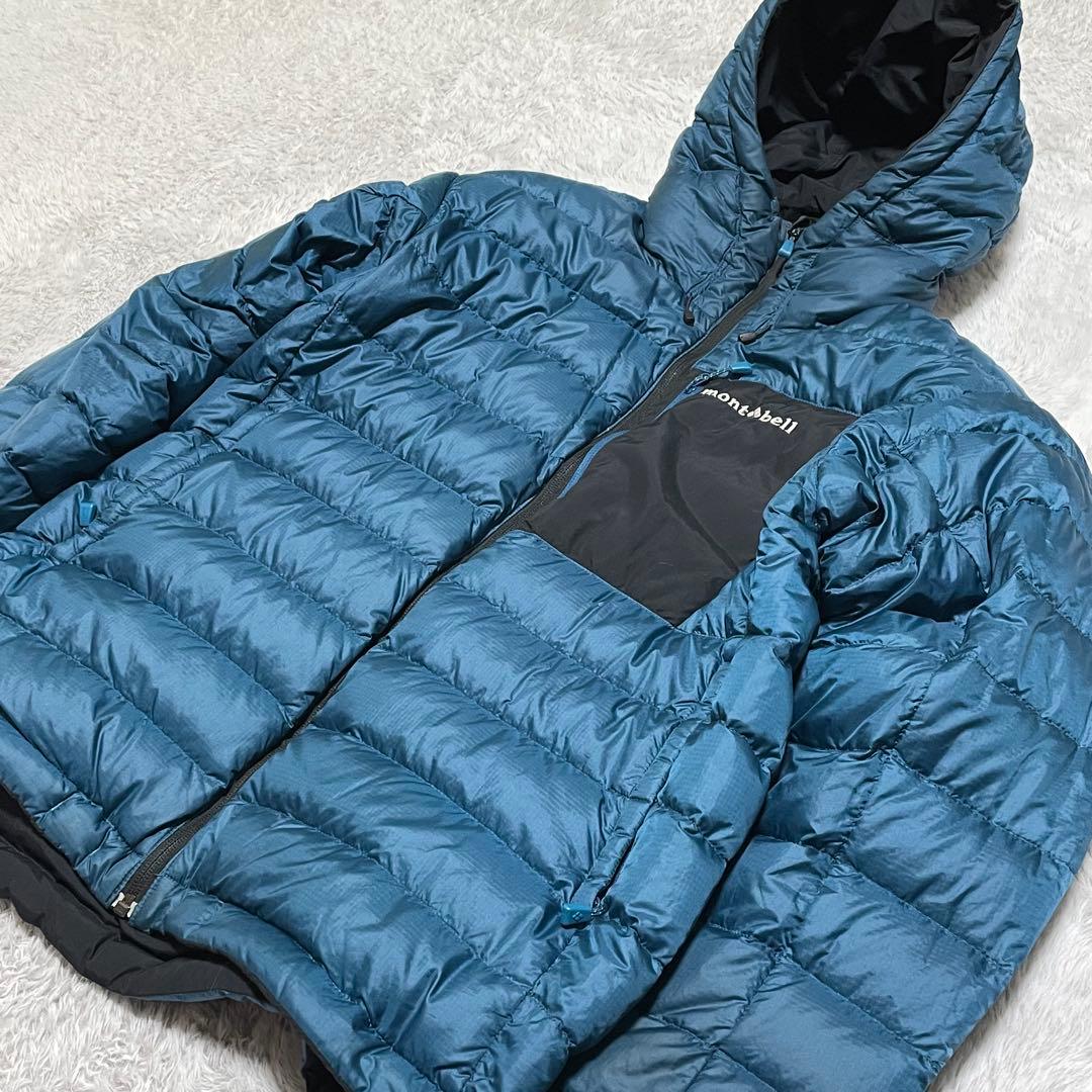 モンベル　ダウンジャケット　コロラドパーカー　リバーシブル　ドローコード　M