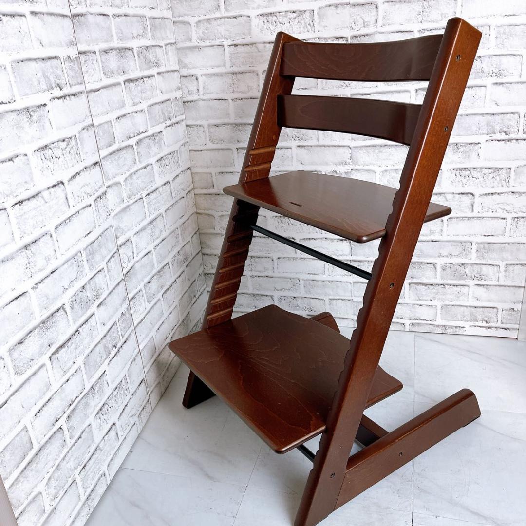 ベビーチェア　 子供椅子 キッズチェア 木製　ブラウン②