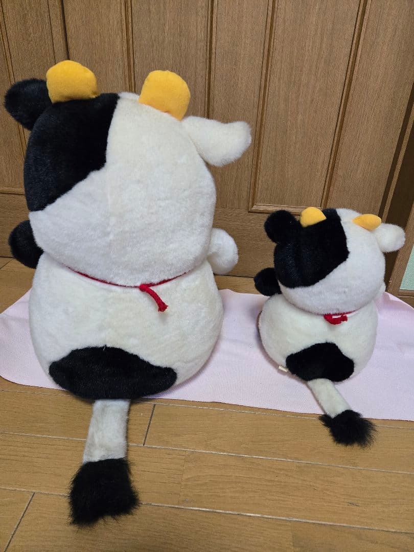 ヒロクンハウス レトロ 牛 ぬいぐるみ　特大　２個セット