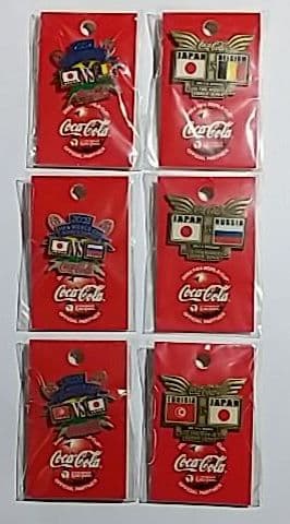 2002 FIFAワールドカップ コーラピンバッジ 日本戦グループリーグ３試合