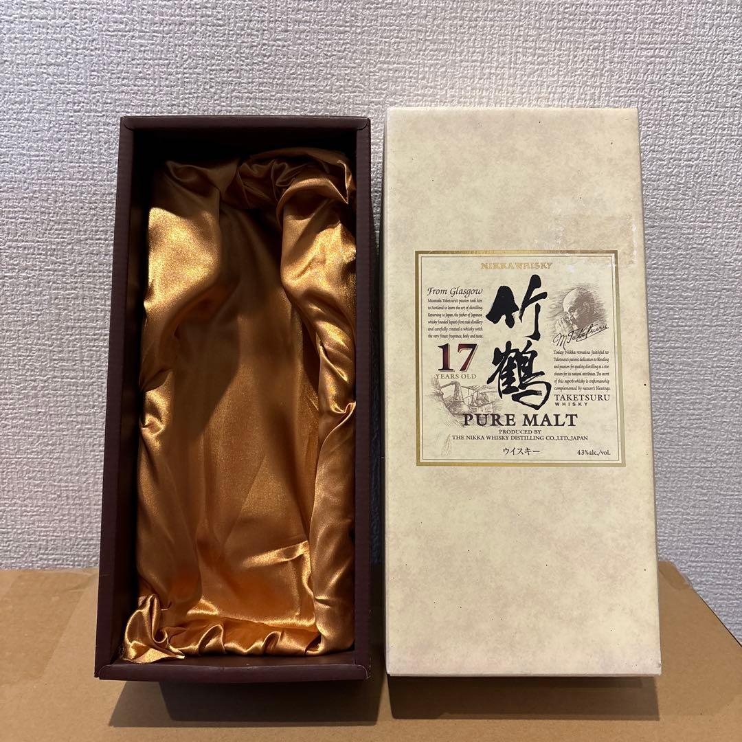 ニッカウイスキー　竹鶴17年　ピュアモルト　箱付き　未開封　古酒（1）