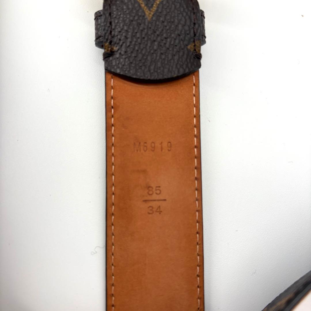美品 ルイヴィトン ベルト モノグラム サンチュール 3cm×97cm ロゴ