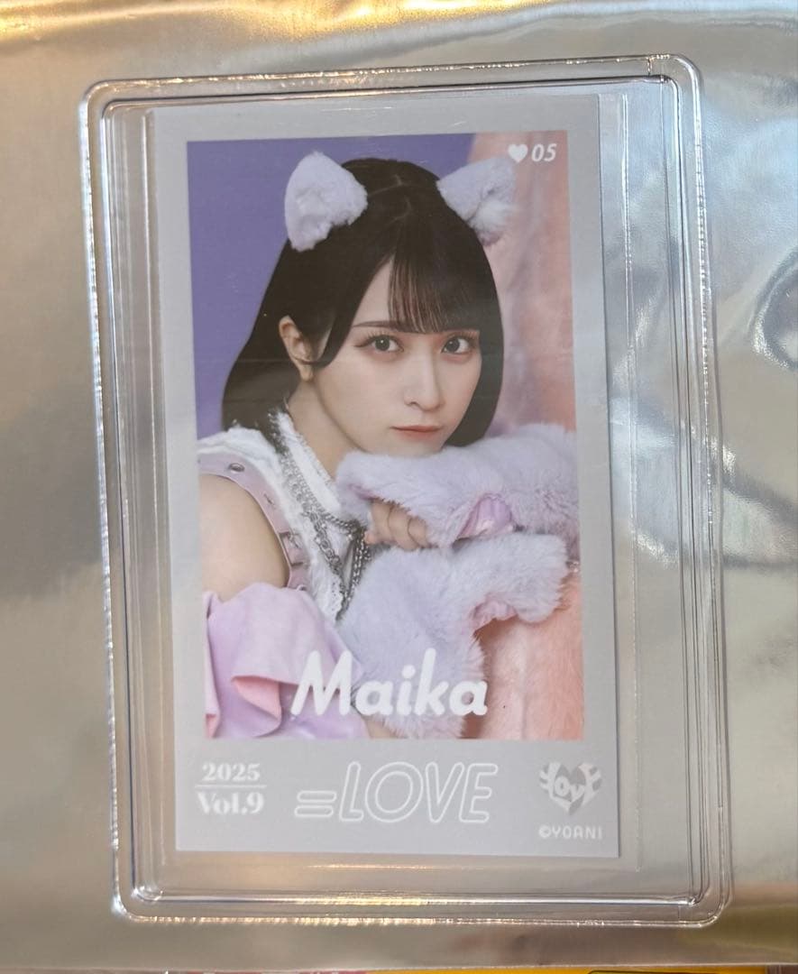 佐々木舞香 ミニフォトカードvol.9レア 猫衣装