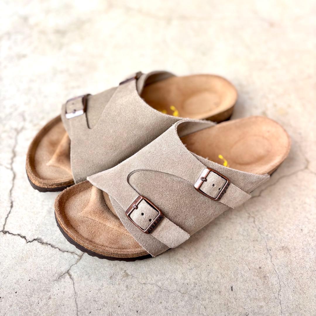 【ゆー】ビルケンシュトック　チューリッヒ　38 トープ　美品