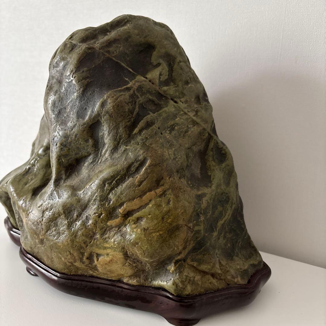 水石　盆石　鑑賞石 　約14.5㎏ 高さ25cm 幅32cm 天然石　置物