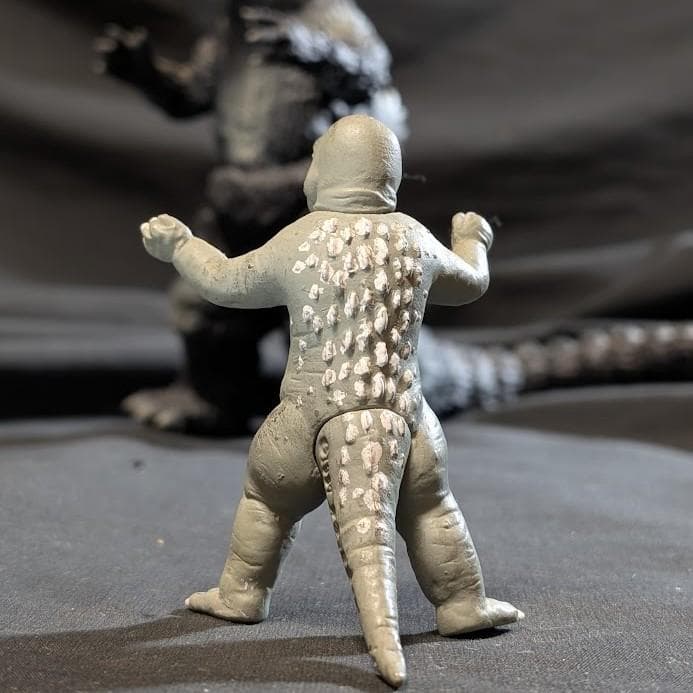 ゴジラ「ゴジラの息子」（Ｙ・ＭＳF）ソフビフィギュア＋ミニラ