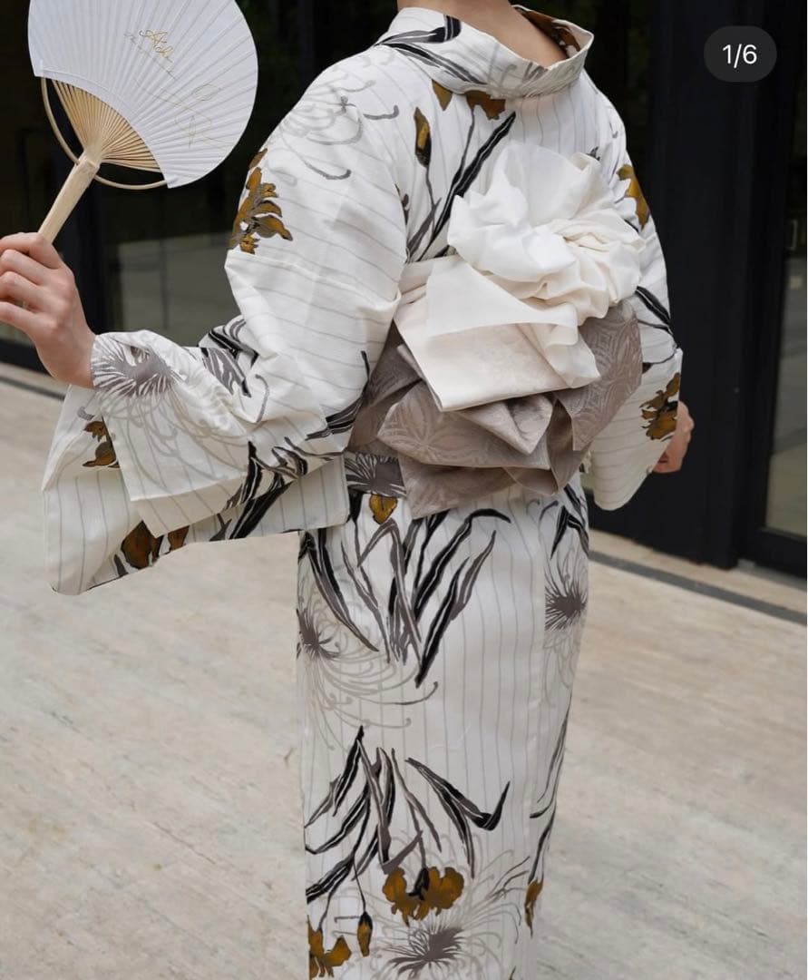 acka 浴衣 utatane 浴衣セット 菖蒲と糸菊